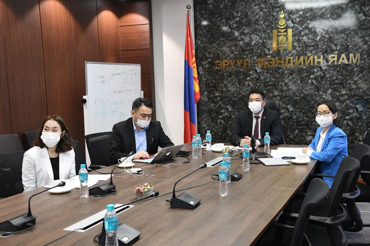  “КОРОНАВИРУСТ ХАЛДВАР (КОВИД-19)-ЫН ЦАР ТАХЛЫН ҮЕД БЗДХ, ХДХВ, ДОХ-ООС СЭРГИЙЛЭХ ҮЙЛ АЖИЛЛАГААГ ЭРЧИМЖҮҮЛЭХ НЬ”  НӨЛӨӨЛЛИЙН УУЛЗАЛТ БОЛЛОО