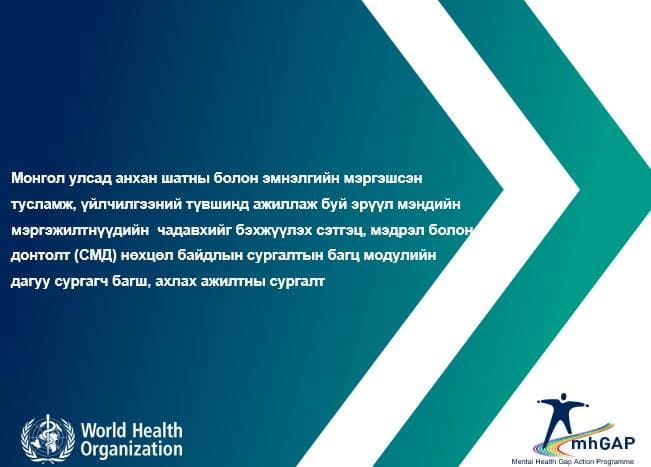 Эрүүл мэндийн мэргэжилтнүүдийн чадавхийг бэхжүүлэх чиглэлээр цахим сургалт зохион байгууллаа